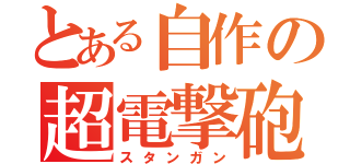 とある自作の超電撃砲（スタンガン）