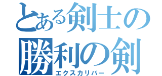 とある剣士の勝利の剣（エクスカリバー）