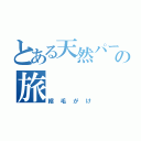 とある天然パーマの旅（縮毛がけ）