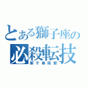 とある獅子座の必殺転技（獅子暴風壁）