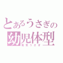 とあるうさぎの幼児体型（電気うさぎ）