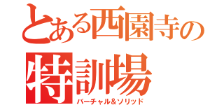 とある西園寺の特訓場（バーチャル＆ソリッド）