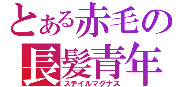 とある赤毛の長髪青年（ステイルマグナス）