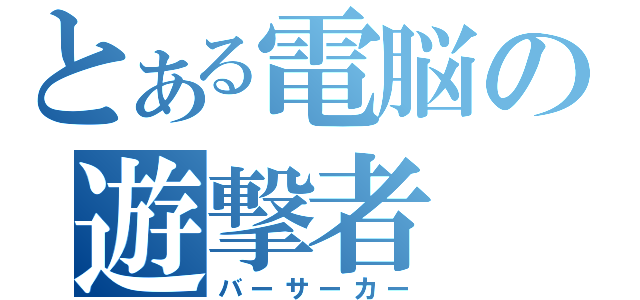 とある電脳の遊撃者（バーサーカー）