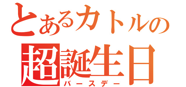 とあるカトルの超誕生日（バースデー）