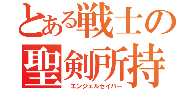 とある戦士の聖剣所持（ エンジェルセイバー）