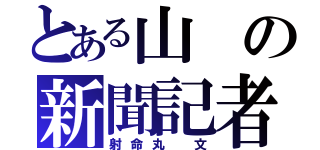 とある山の新聞記者（射命丸 文）