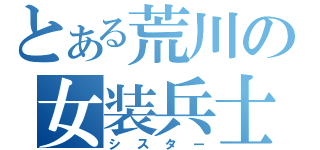 とある荒川の女装兵士（シスター）