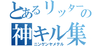 とあるリッターの神キル集（ニンゲンヤメテル）