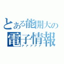 とある能開大の電子情報科（アアアアア）