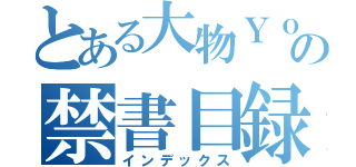 とある大物ＹｏｕＴｕｂｅｒの禁書目録（インデックス）