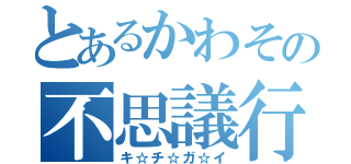 とあるかわその不思議行動（キ☆チ☆ガ☆イ）