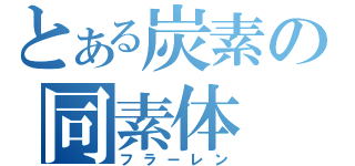 とある炭素の同素体（フラーレン）