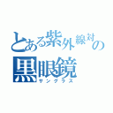 とある紫外線対策の黒眼鏡（サングラス）