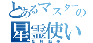 とあるマスターの星霊使い（聖杯戦争）