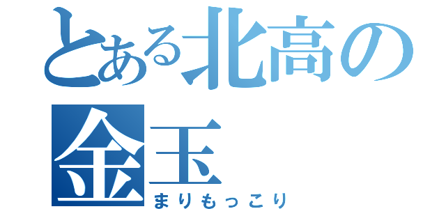 とある北高の金玉（まりもっこり）