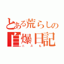 とある荒らしの自爆日記（ニスも）