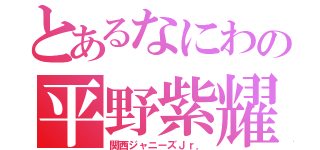 とあるなにわの平野紫耀（関西ジャニーズＪｒ．）