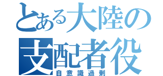 とある大陸の支配者役（自意識過剰）