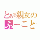 とある親友のふーことひとひと（）