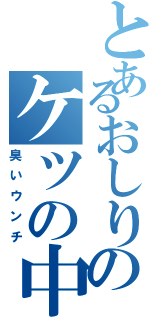 とあるおしりのケツの中（臭いウンチ）