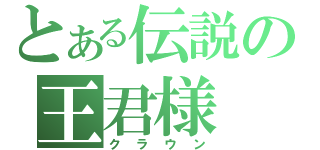 とある伝説の王君様（クラウン）