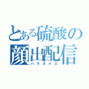 とある硫酸の顔出配信（パラダイス）