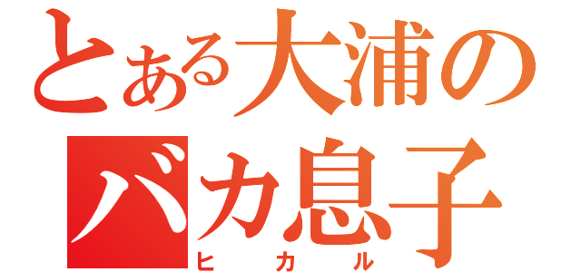 とある大浦のバカ息子（ヒカル）