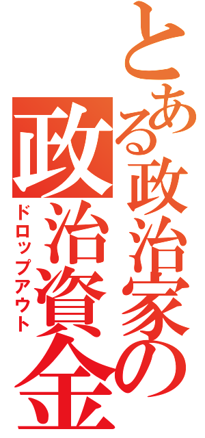 とある政治家の政治資金（ドロップアウト）