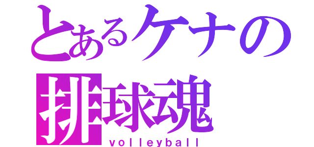 とあるケナの排球魂（ｖｏｌｌｅｙｂａｌｌ）