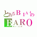 とあるＢ１Ａ４のＢＡＲＯ（チャ・ソンヌ ）