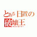 とある日置の破壊王（デストロイヤー）