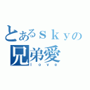 とあるｓｋｙの兄弟愛（ｌｏｖｅ）