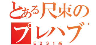 とある尺束のプレハブ（Ｅ２３１系）