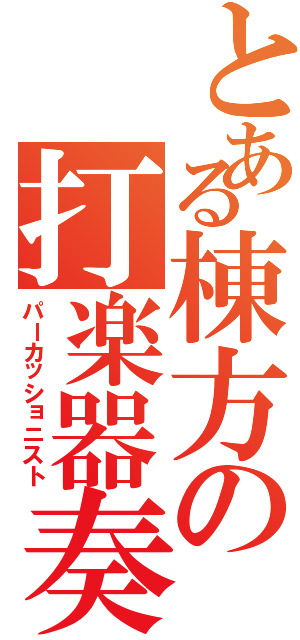 とある棟方の打楽器奏者（パーカッショニスト）