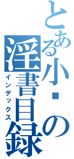 とある小满の淫書目録（インデックス）