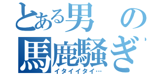 とある男の馬鹿騒ぎ（イタイイタイ…）