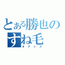 とある勝也のすね毛（オアシス）