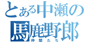 とある中瀬の馬鹿野郎（仲間たち）