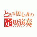 とある初心者の定規演奏（モノサシスト）