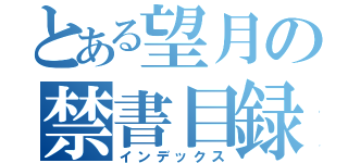 とある望月の禁書目録（インデックス）