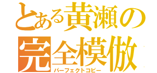 とある黄瀬の完全模倣（パーフェクトコピー）