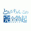 とあるちんこの完全勃起（フルボッキ）