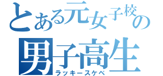 とある元女子校の男子高生（ラッキースケベ）