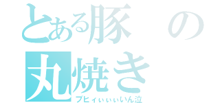 とある豚の丸焼き（ブヒィぃぃぃいん泣）