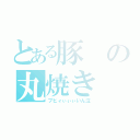 とある豚の丸焼き（ブヒィぃぃぃいん泣）