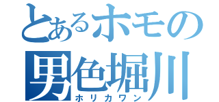 とあるホモの男色堀川（ホリカワン）