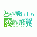 とある飛行士の恋離飛翼（サヨナラノツバサ）