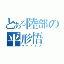 とある陸部の平形悟（バードゥン）