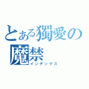 とある獨愛の魔禁（インデックス）